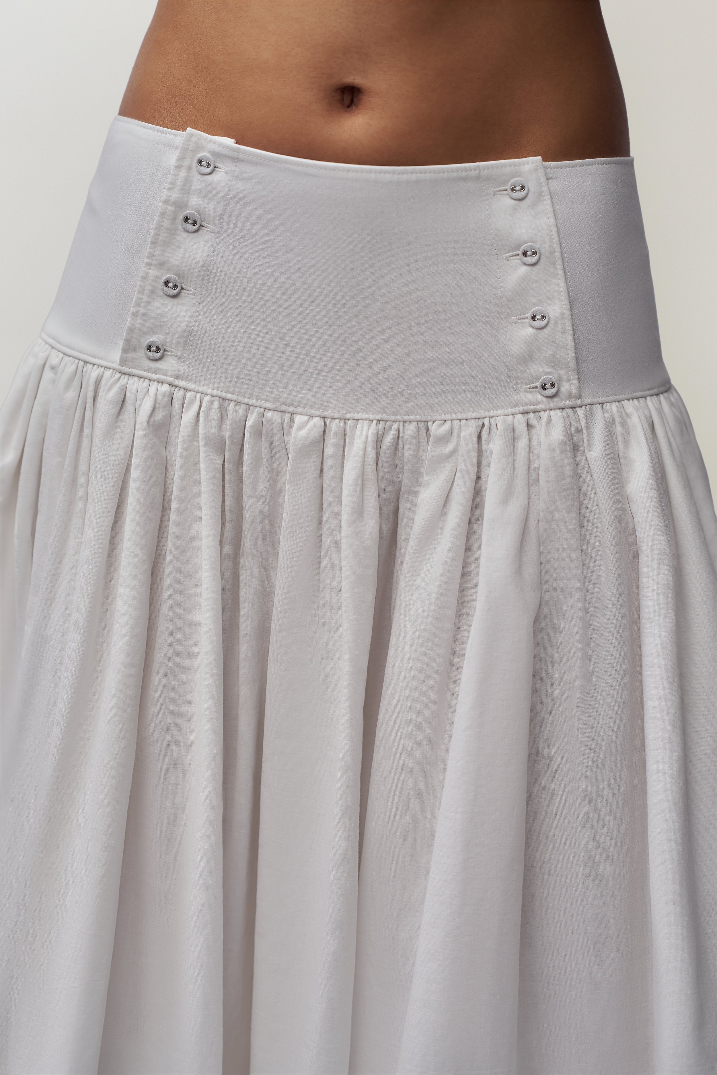 Rinka Maxi Skirt in White