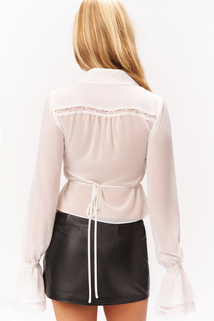 FLORENCE TOP IN IVORY