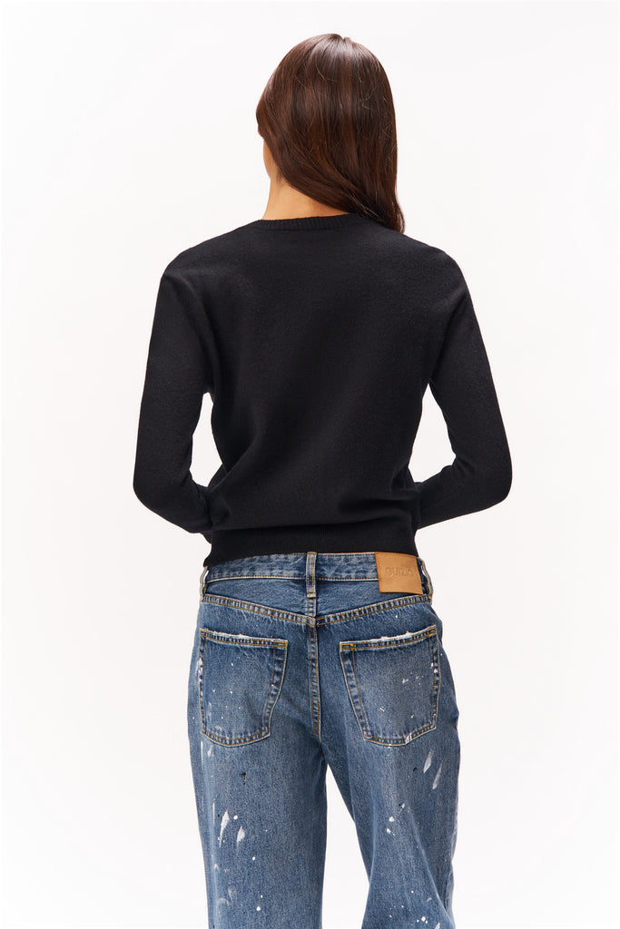 JUNE RELAXED CARDIGAN IN BLACK