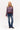 MELINA KNIT JACKET IN BURGUNDY & BLUE STRIPE