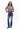 MELINA KNIT JACKET IN NAVY & WHITET STRIPE
