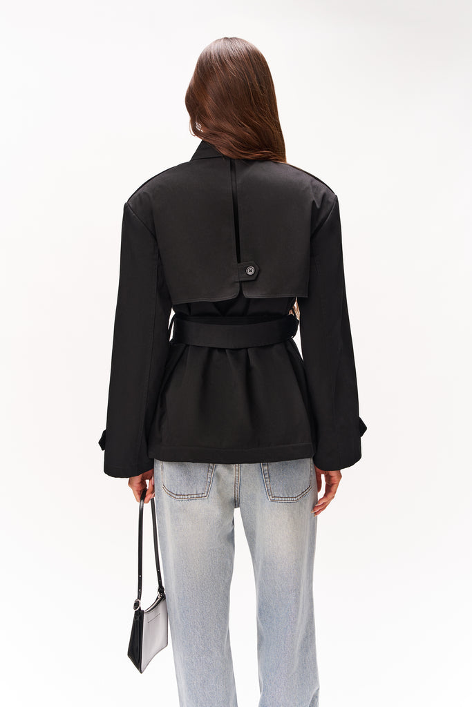 THEA TRENCH COAT IN BLACK