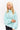 GUIZIO FLEECE ZIP UP JACKET IN LIGHT BLUE
