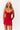 SATIN MINI SKIRT IN RED LOVE