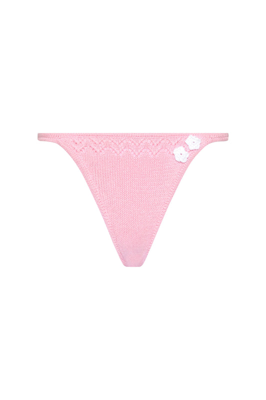 Tide Knit Bottom in Slipper Pink