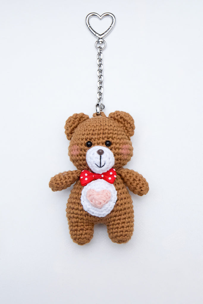Blushie Bear Bag Charm