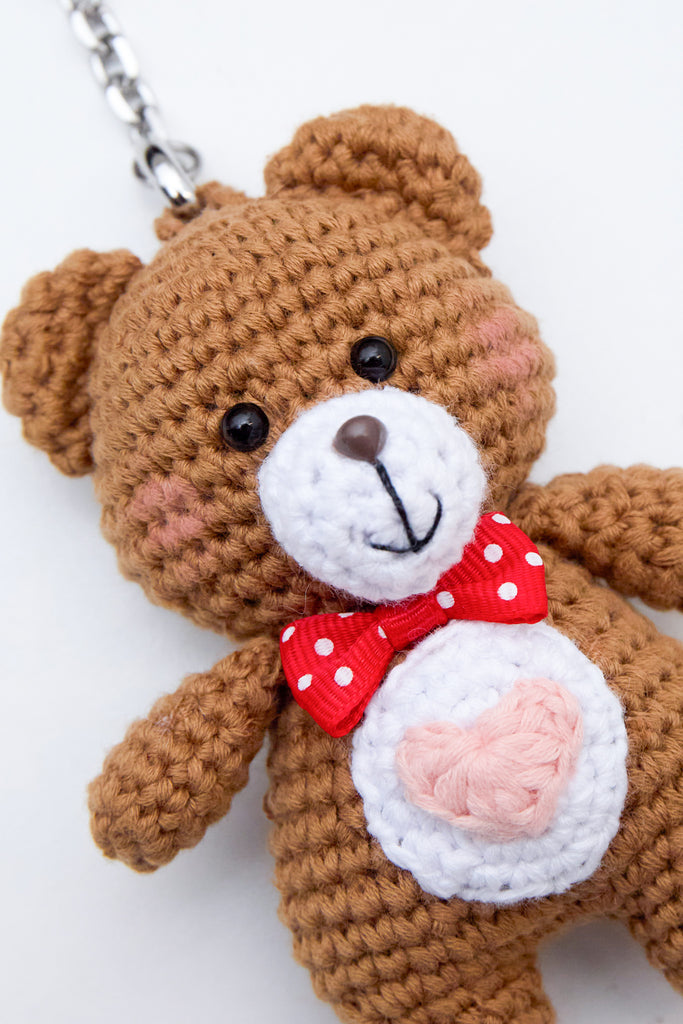 Blushie Bear Bag Charm