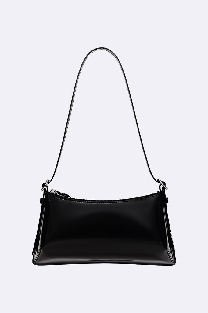 Lola Patent Shoulder Bag in Black