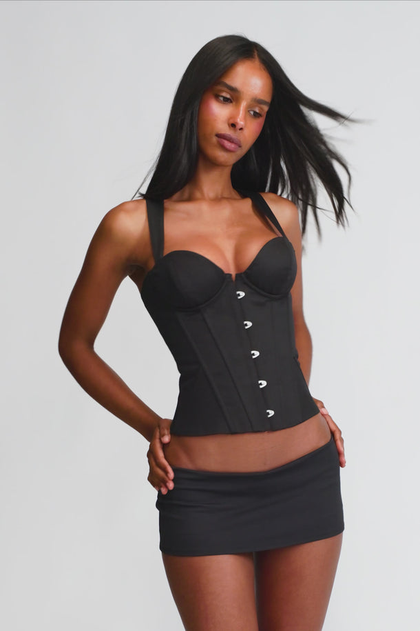 GIA CORSET IN BLACK